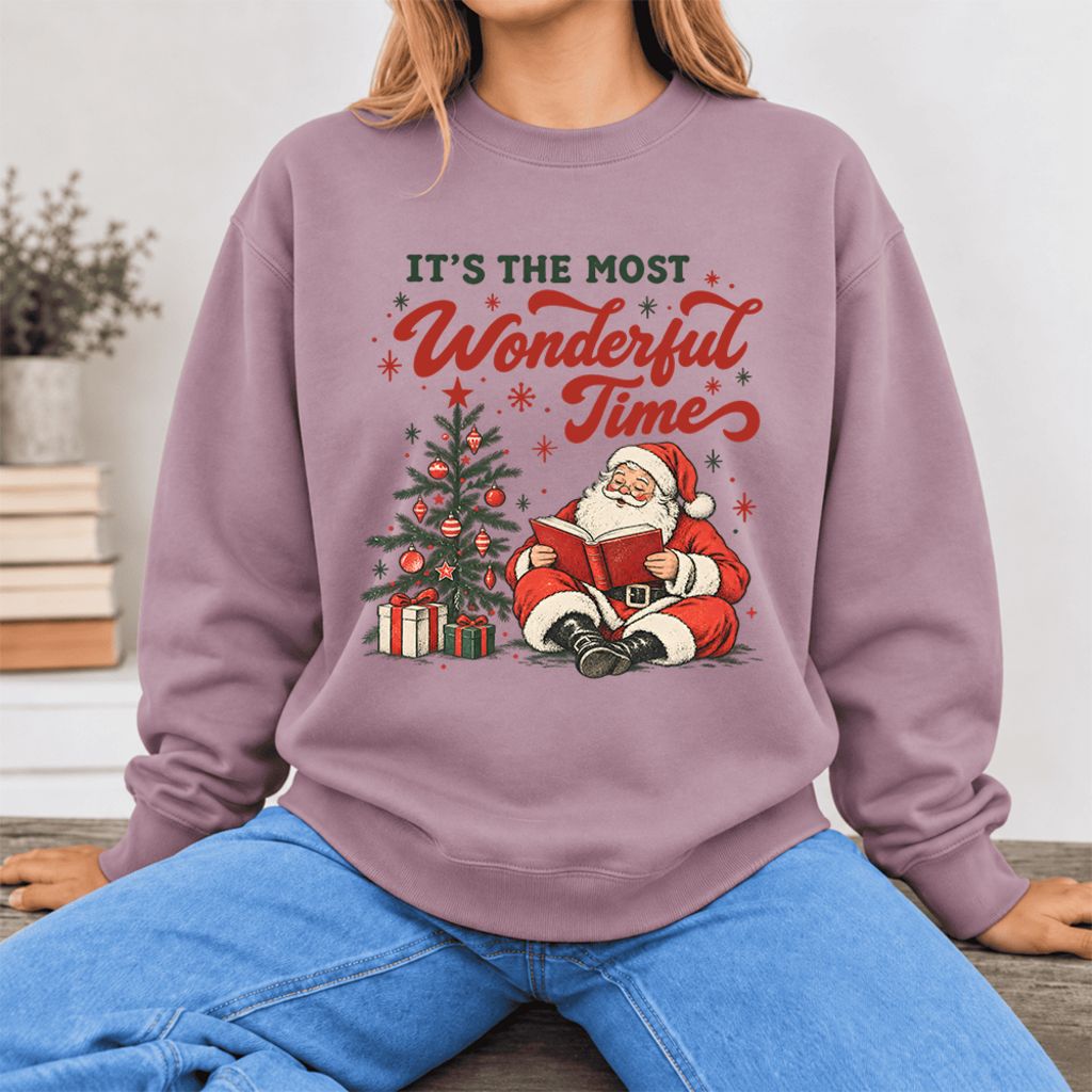 It’S The Most Wonderful Time Softstyle Sweatshirt | Christmas Book Lover Gift Paragon