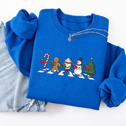 Christmas Reading Parade Softstyle Sweatshirt | Christmas Gift For Readers Royal