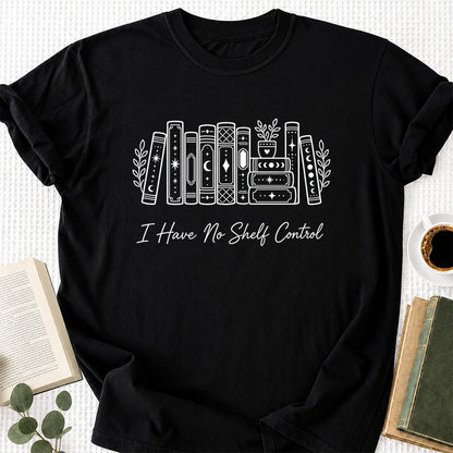 I Have No Shelf Control Softstyle T-Shirt | Book Lover Gift Black