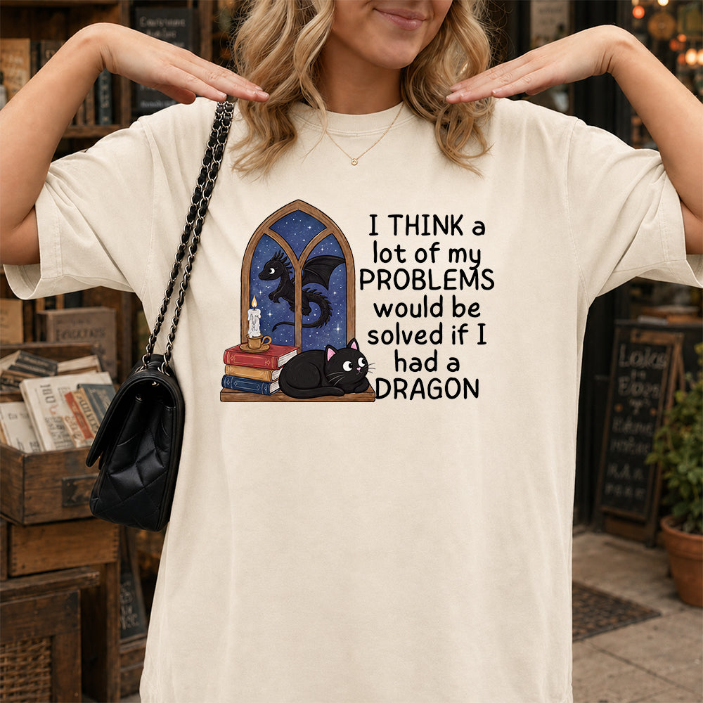 If I Could Have A Dragon Softstyle T-Shirt | Book Lover Gift Natural
