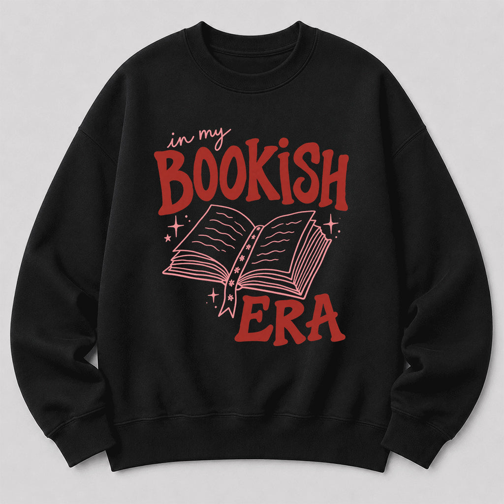 In My Bookish Era Crewneck Sweatshirt | Reader Gift Black