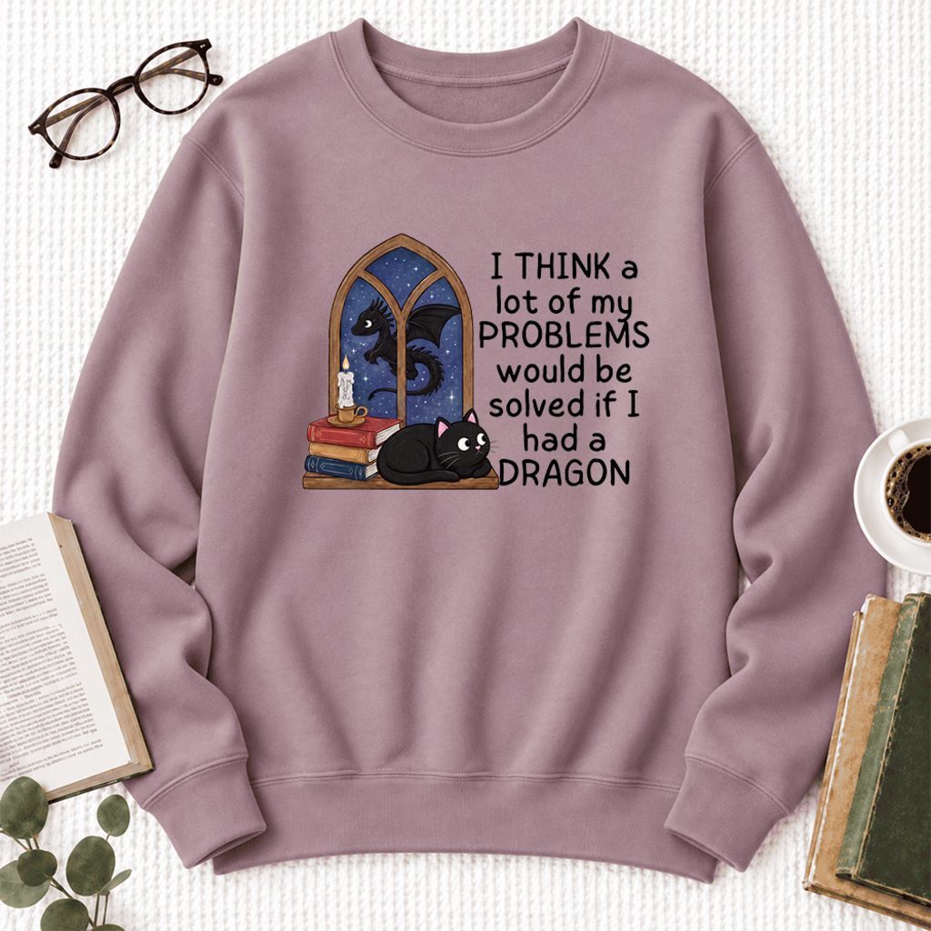 If I Could Have A Dragon Softstyle Sweatshirt | Fantasy Book Lover Gift Paragon