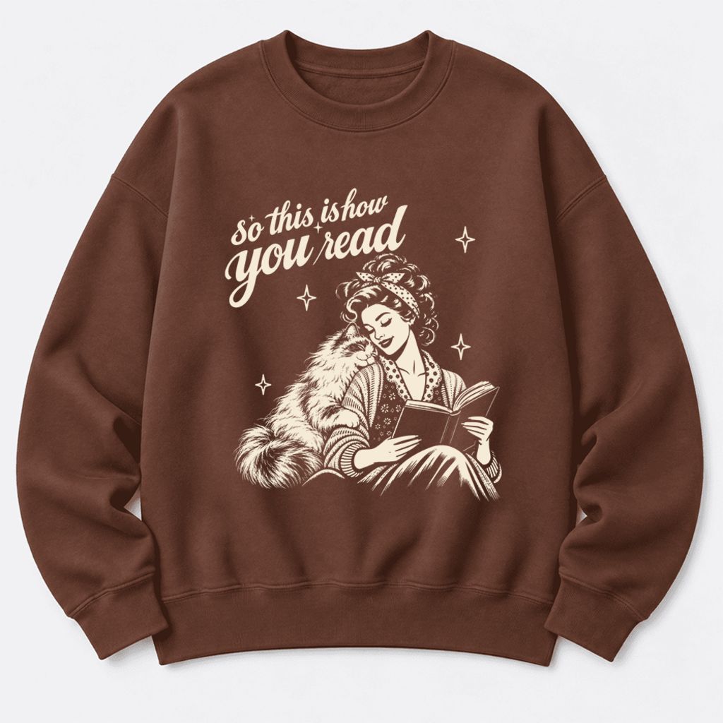 How You Read Ragdoll Softstyle Sweatshirt | Cozy Cat & Book Lover Gift Cocoa