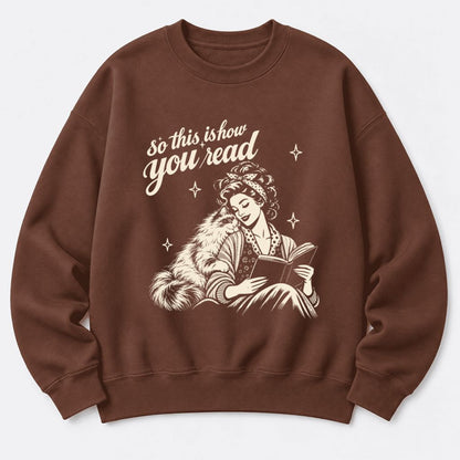 How You Read Ragdoll Softstyle Sweatshirt | Cozy Cat & Book Lover Gift Cocoa