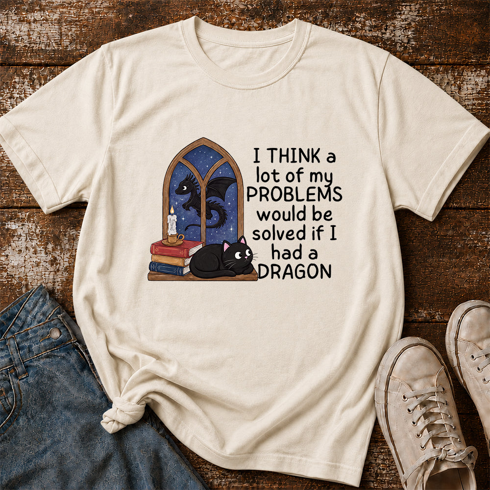 If I Could Have A Dragon Softstyle T-Shirt | Book Lover Gift Natural