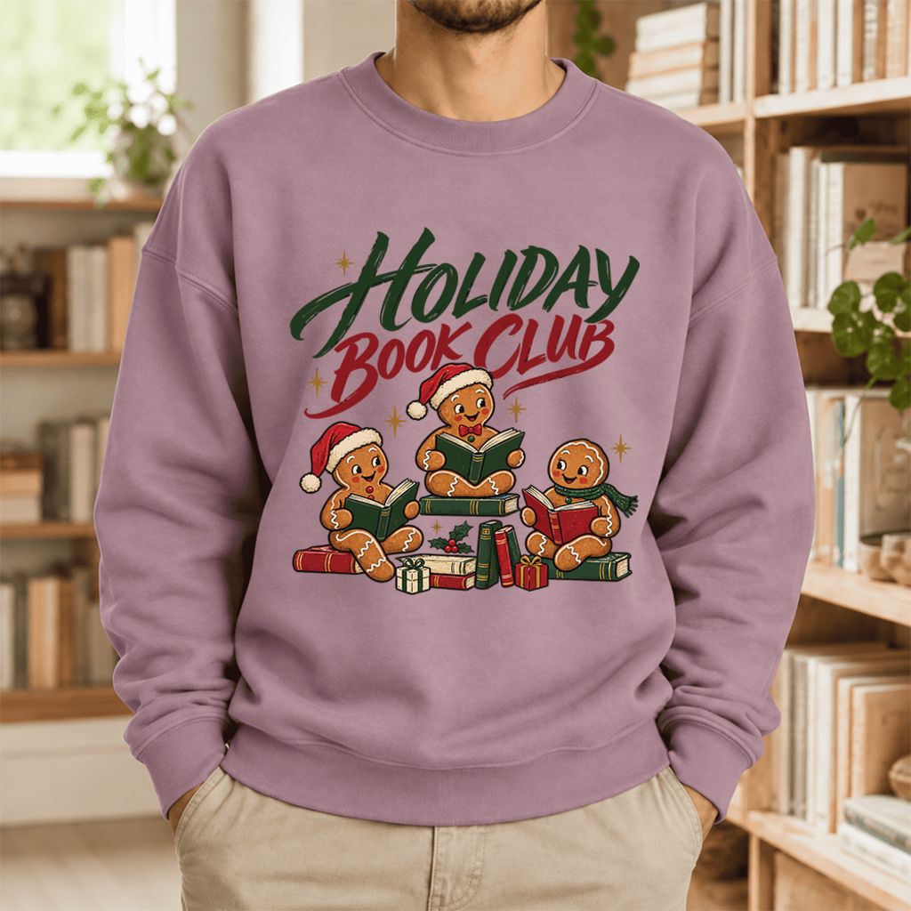 Holiday Book Club Softstyle Sweatshirt | Christmas Book Club Gift Paragon