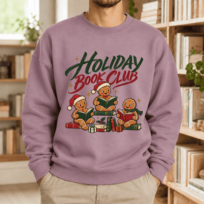 Holiday Book Club Softstyle Sweatshirt | Christmas Book Club Gift Paragon