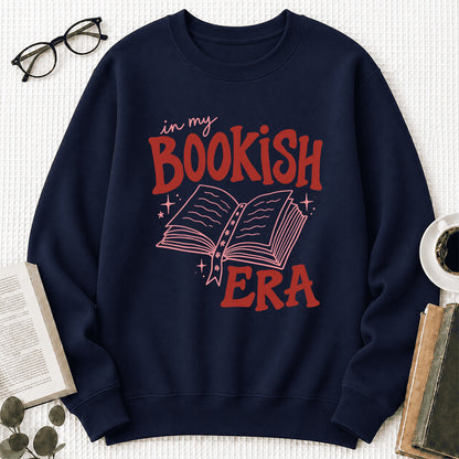 In My Bookish Era Crewneck Sweatshirt | Reader Gift Navy