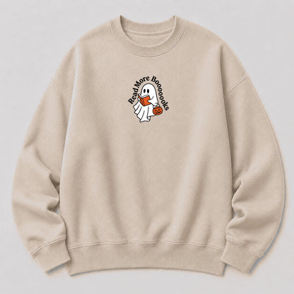 Read More Book Crewneck Sweatshirt | Halloween Reader Gift Sand