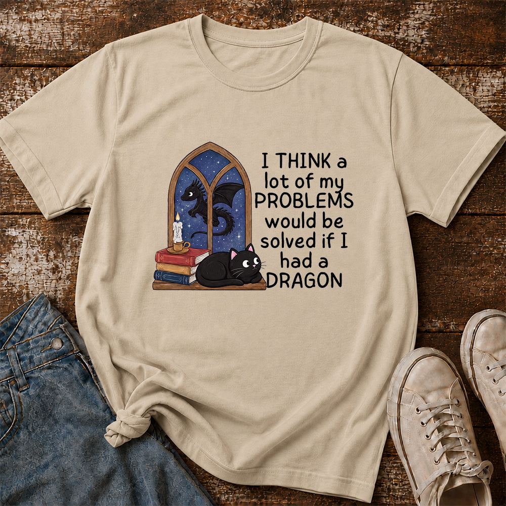 If I Could Have A Dragon Softstyle T-Shirt | Book Lover Gift Sand