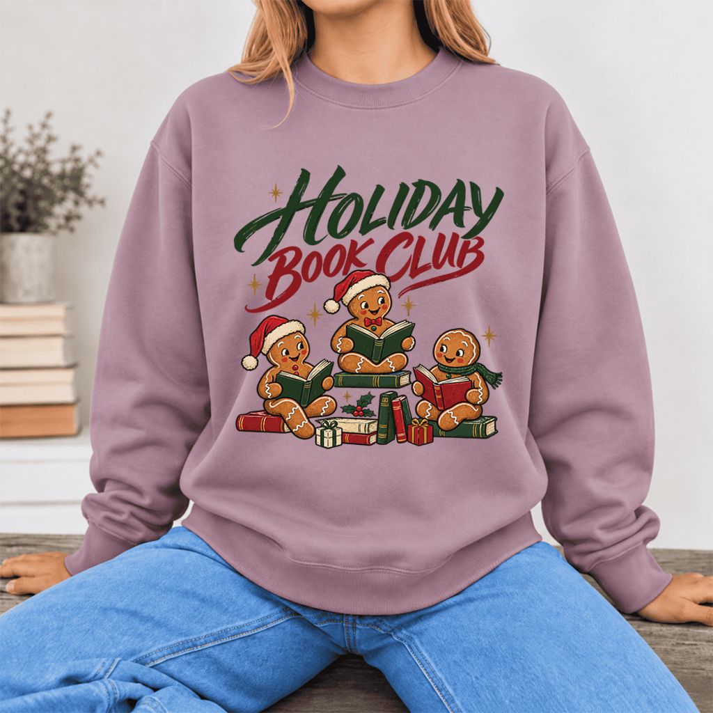 Holiday Book Club Softstyle Sweatshirt | Christmas Book Club Gift Paragon