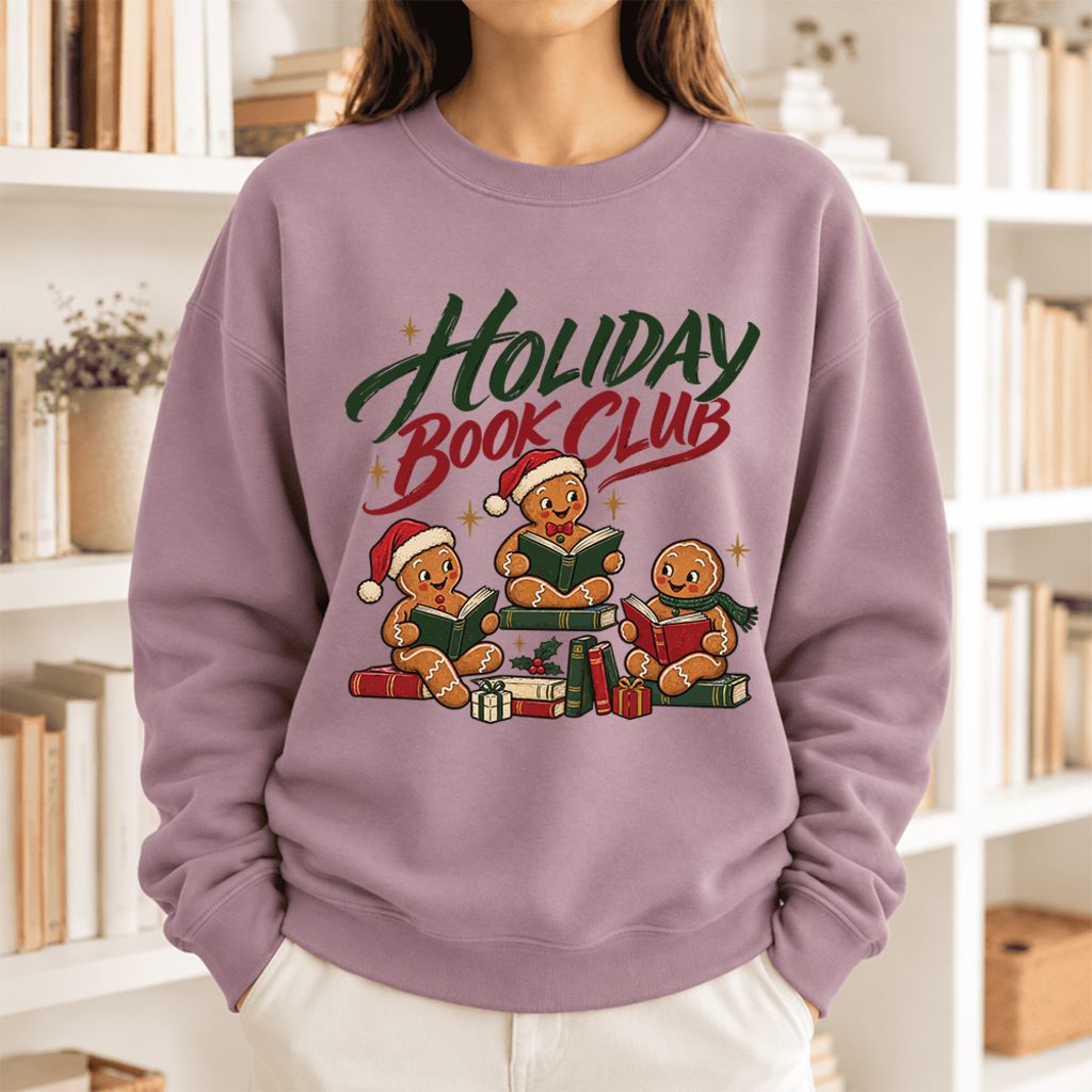 Holiday Book Club Softstyle Sweatshirt | Christmas Book Club Gift Paragon