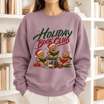Holiday Book Club Softstyle Sweatshirt | Christmas Book Club Gift Paragon