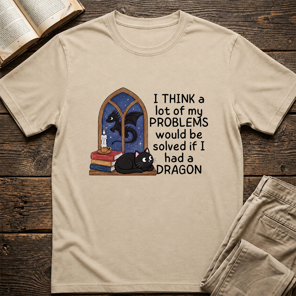 If I Could Have A Dragon Softstyle T-Shirt | Book Lover Gift Sand