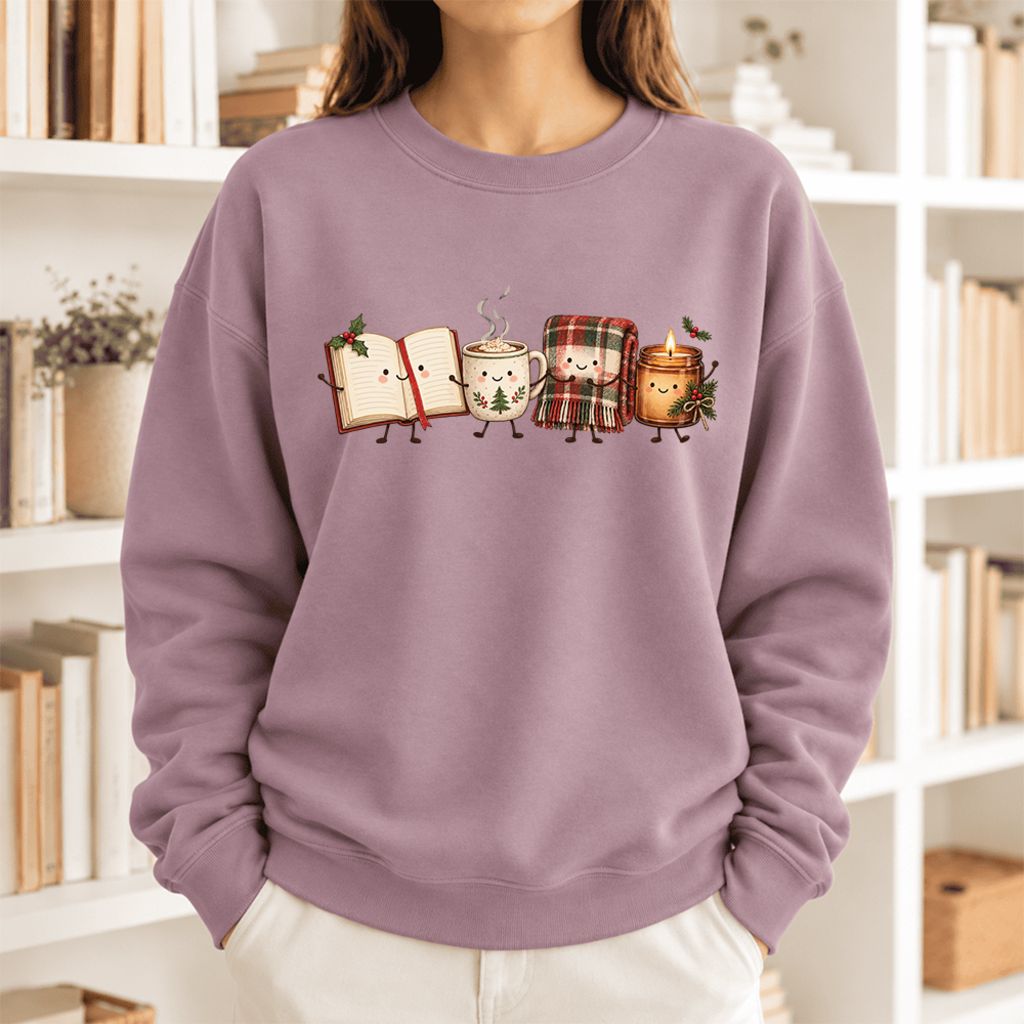 Christmas Cozy Club Softstyle Sweatshirt | Christmas Reader Gift Paragon