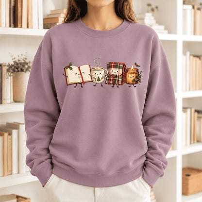 Christmas Cozy Club Softstyle Sweatshirt | Christmas Reader Gift Paragon