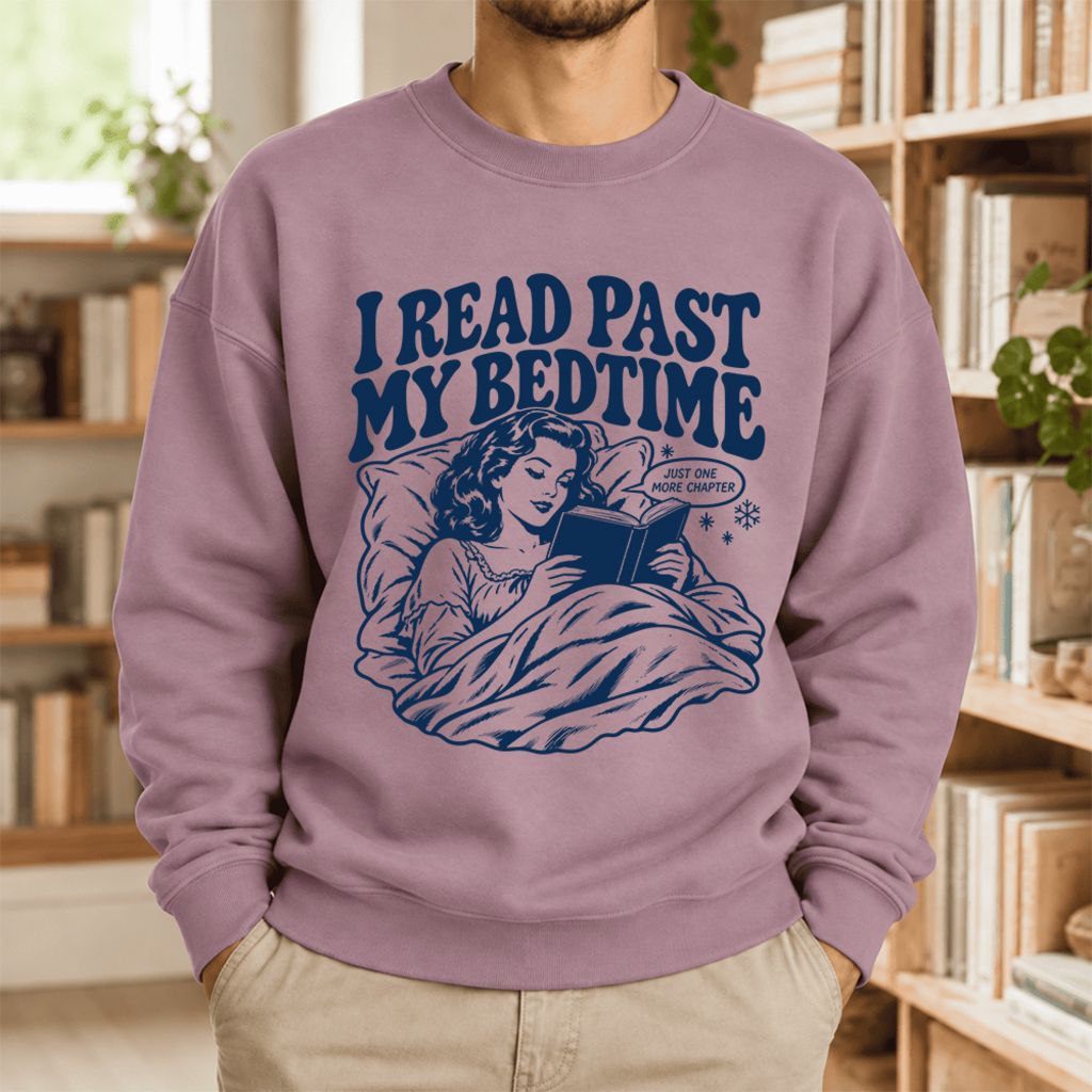 I Read Past My Bed Time Softstyle Sweatshirt | Cozy Reader Gift Paragon