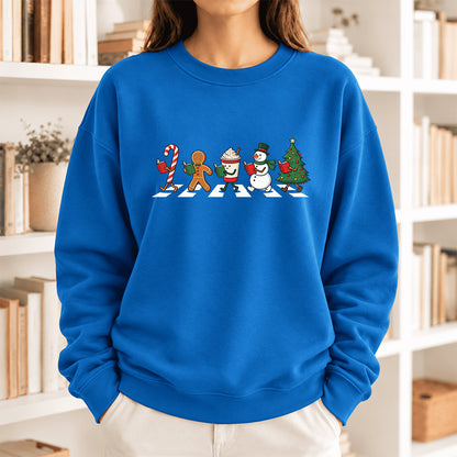 Christmas Reading Parade Softstyle Sweatshirt | Christmas Gift For Readers Royal