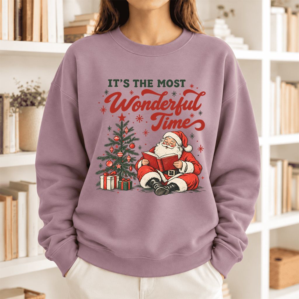 It’S The Most Wonderful Time Softstyle Sweatshirt | Christmas Book Lover Gift Paragon