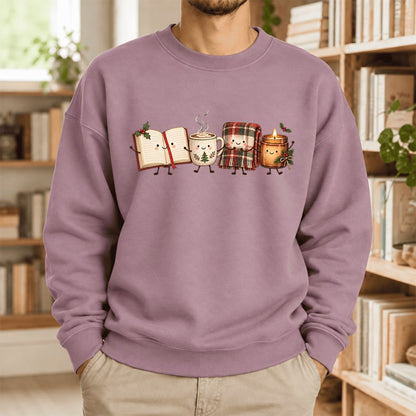 Christmas Cozy Club Softstyle Sweatshirt | Christmas Reader Gift Paragon