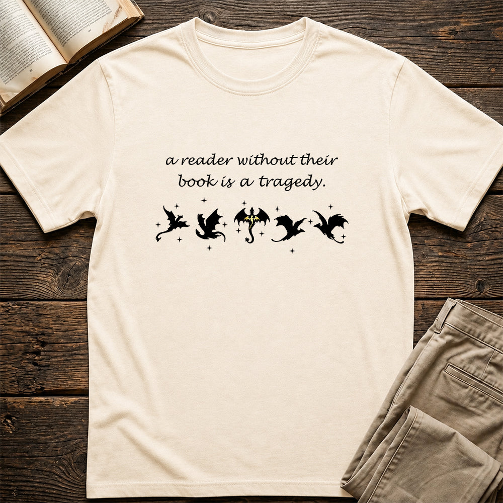 A Reader Without Their Book Softstyle T-Shirt | Book Lover Gift Natural