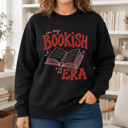 In My Bookish Era Crewneck Sweatshirt | Reader Gift Black