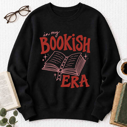 In My Bookish Era Crewneck Sweatshirt | Reader Gift Black