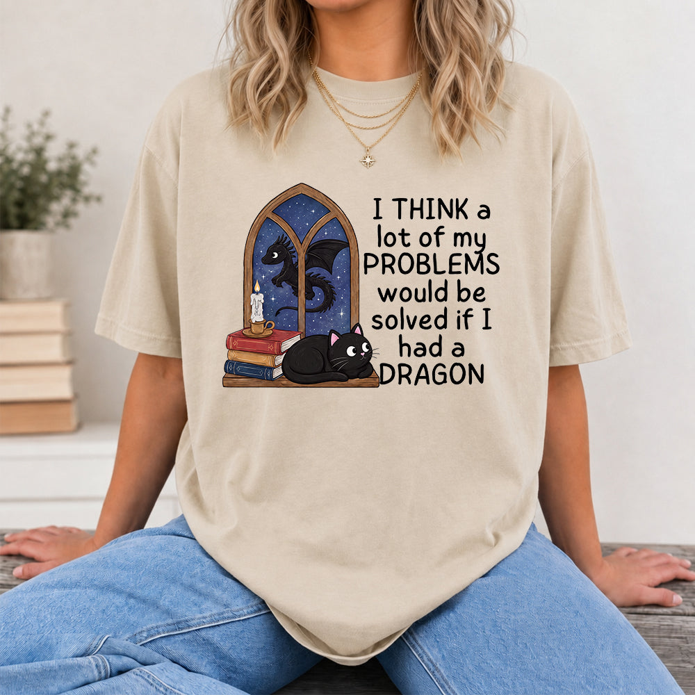 If I Could Have A Dragon Softstyle T-Shirt | Book Lover Gift Sand