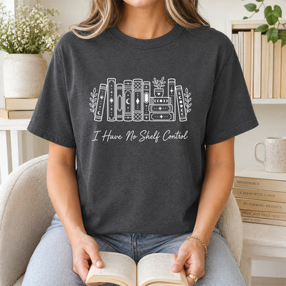 I Have No Shelf Control Softstyle T-Shirt | Book Lover Gift Dark Heather