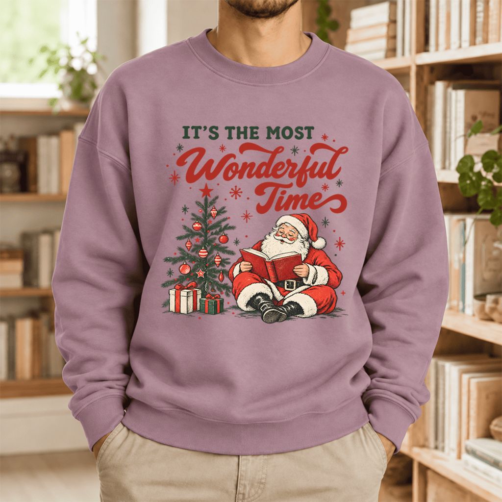 It’S The Most Wonderful Time Softstyle Sweatshirt | Christmas Book Lover Gift Paragon