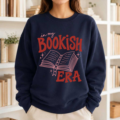 In My Bookish Era Crewneck Sweatshirt | Reader Gift Navy