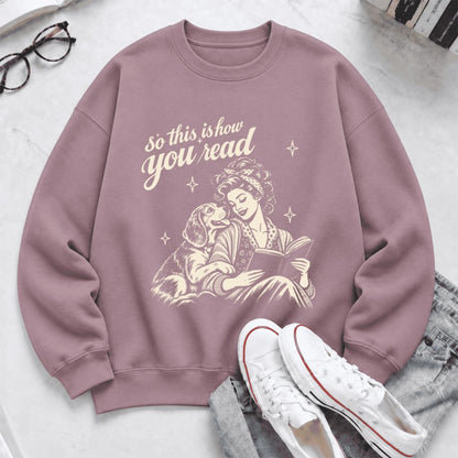 How You Read Beagle Softstyle Sweatshirt | Cozy Dog Mom Reader Gift Paragon