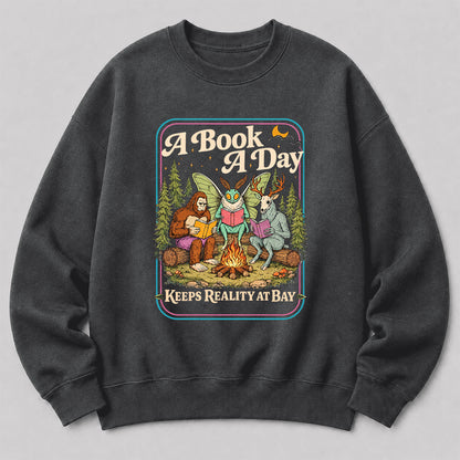 Cryptid Book Club Crewneck Sweatshirt | Reader Gift Dark Heather