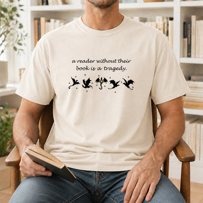 A Reader Without Their Book Softstyle T-Shirt | Book Lover Gift Natural