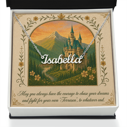 To Whatever End Decorative Card And Custom Name Polished Stainless Steel Necklace With Box Book Lover Gift Font 1