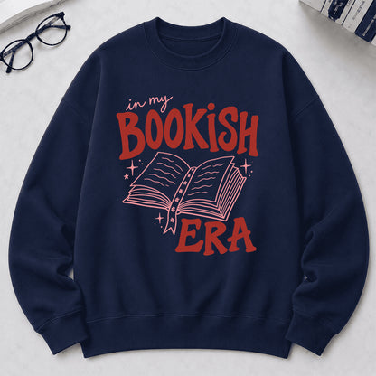 In My Bookish Era Crewneck Sweatshirt | Reader Gift Navy