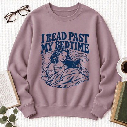 I Read Past My Bed Time Softstyle Sweatshirt | Cozy Reader Gift Paragon