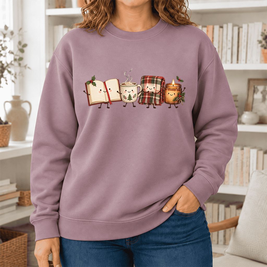 Christmas Cozy Club Softstyle Sweatshirt | Christmas Reader Gift Paragon