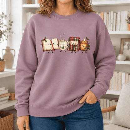 Christmas Cozy Club Softstyle Sweatshirt | Christmas Reader Gift Paragon