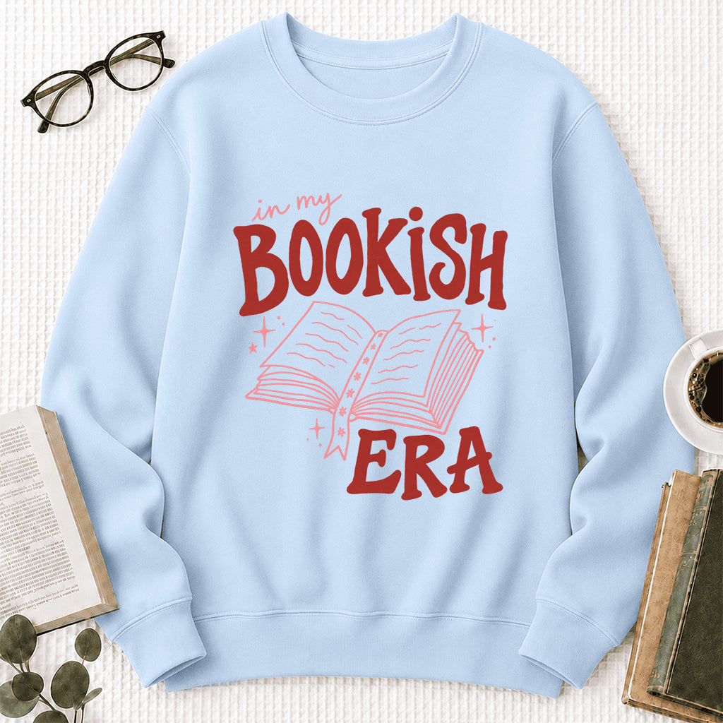 In My Bookish Era Crewneck Sweatshirt | Reader Gift Light Blue