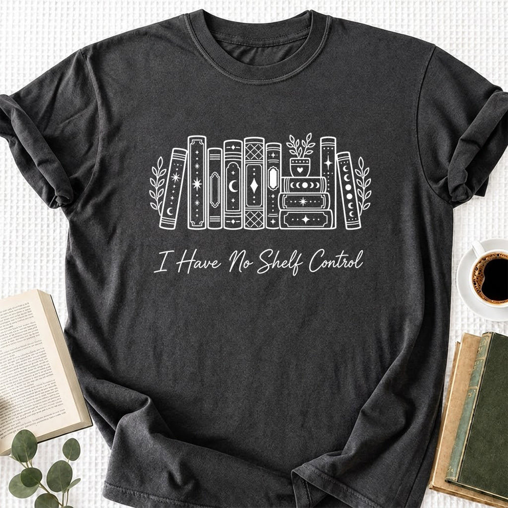 I Have No Shelf Control Softstyle T-Shirt | Book Lover Gift Dark Heather
