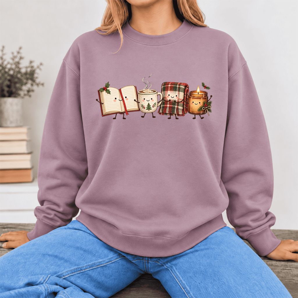 Christmas Cozy Club Softstyle Sweatshirt | Christmas Reader Gift Paragon