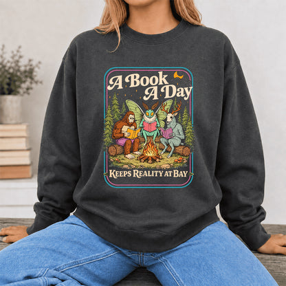 Cryptid Book Club Crewneck Sweatshirt | Reader Gift Dark Heather