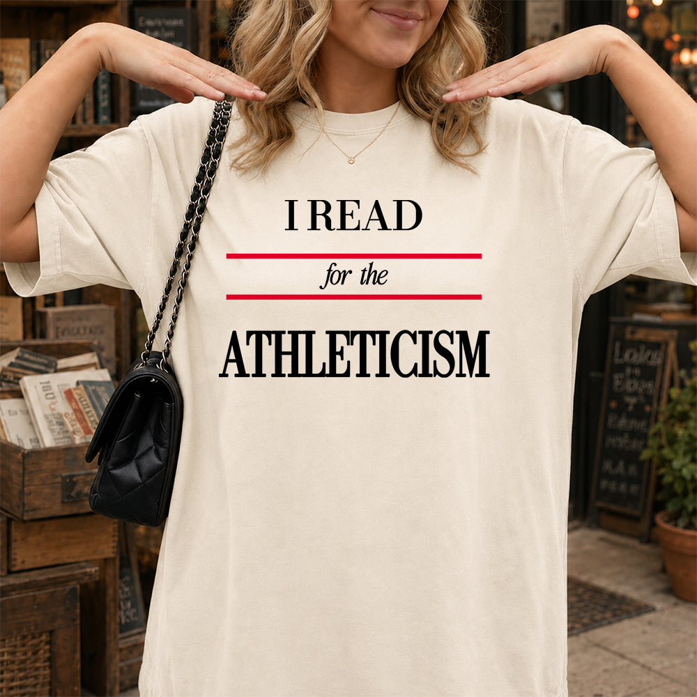 I Read For The Athleticism Softstyle T-Shirt | Book Lover Gift Natural