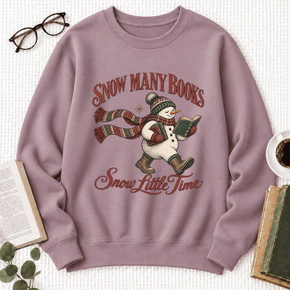 Snow Many Books Snow Little Time Softstyle Sweatshirt | Christmas Reader Gift Paragon