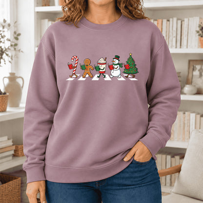 Christmas Reading Parade Softstyle Sweatshirt | Christmas Gift For Readers Paragon