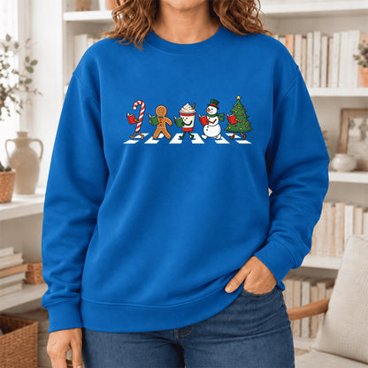 Christmas Reading Parade Softstyle Sweatshirt | Christmas Gift For Readers Royal
