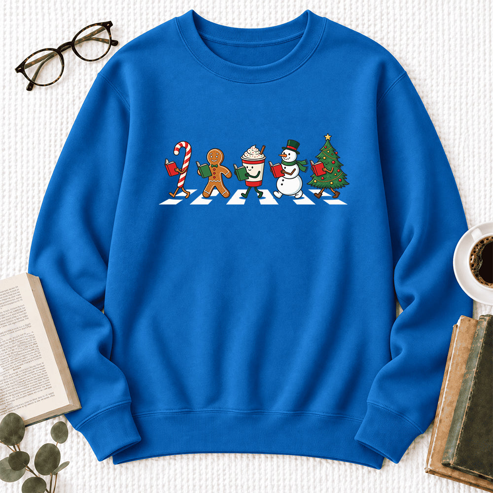 Christmas Reading Parade Softstyle Sweatshirt | Christmas Gift For Readers Royal