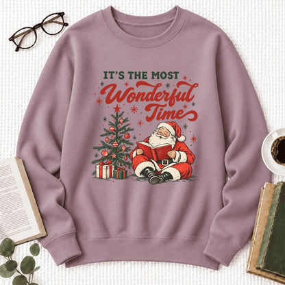 It’S The Most Wonderful Time Softstyle Sweatshirt | Christmas Book Lover Gift Paragon