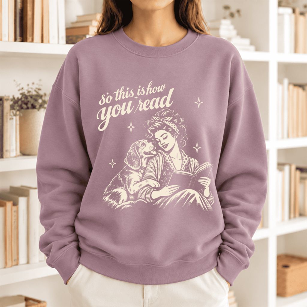 How You Read Beagle Softstyle Sweatshirt | Cozy Dog Mom Reader Gift Paragon